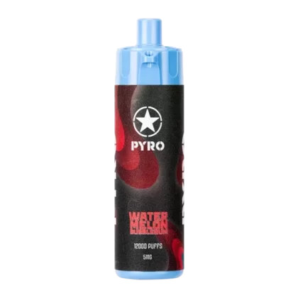Watermelon Bubble Gum PYRO 12000 - Nicotine#5mg~Size#Single>10 Pack (AA993D)