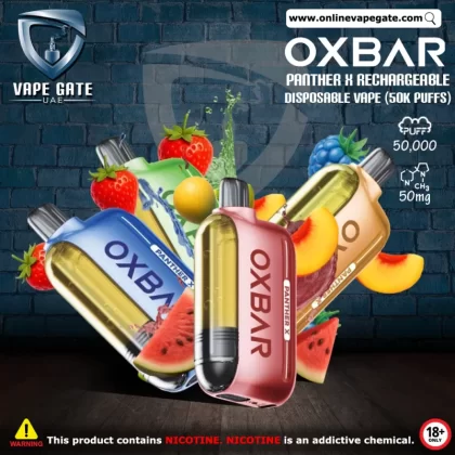 Oxbar Panther X Rechargeable Disposable Vape (50K Puffs) - Blue Ice / 50 mg