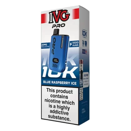 IVG PRO Starter Kit – 10,000 Puff Vape Kit - Blue Sour Raspberry