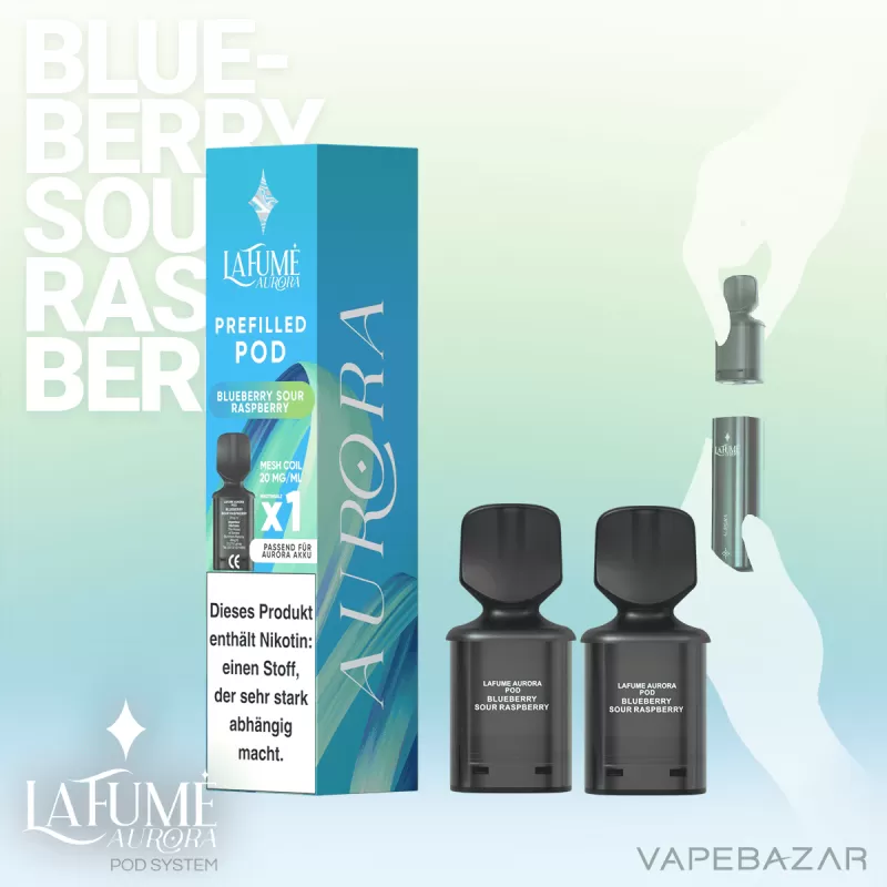 La Fume Aurora Podsystem – Blueberry Sour Raspberry 2er Pack - Image 2