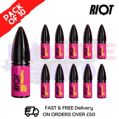 Sour Pineapple Razz Riot X Nic Salt Box Of 10