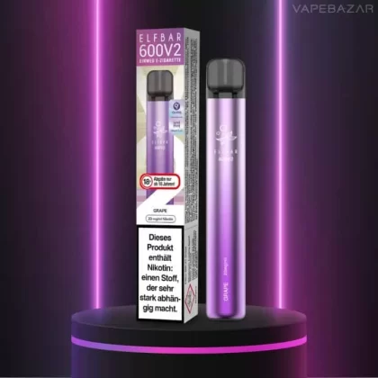 Elf Bar 600 V2 – Grape - Elf Bar / 360 mAh / 20mg/ml / ca. 600