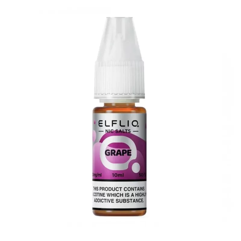 Elfliq Grape 20mg Salt Nicotine E Liquid - 10mg 1% / 20mg 2%