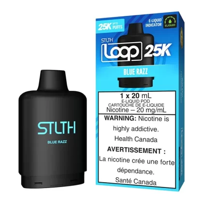 STLTH Loop 25K E-Liquid Pod Pack – Blue Razz - Nicotine Strength#20mg/ml