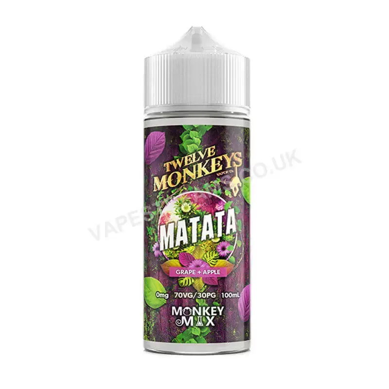 Twelve Monkeys Matata 100ml E-Liquid Shortfill - Vapestreams Co