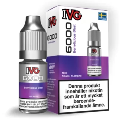 IVG Salt 6000 – Berrylicious Blast 14,5mg 10ml - E Ciggbutiken Se