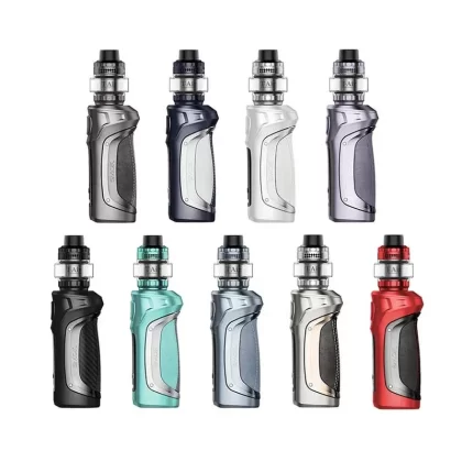 SMOK MAG Solo Box Mod Kit - Color#White Blue>Black Red>Carbon Fiber Splicing Leather>Grey Splicing Leather>Blue Haze>Nano Chrome>Cyan>Matte White>Purple Haze>Black Gun Metal>Gun Metal>Pale G