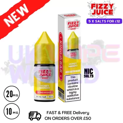 Fizzy Juice 5000 Nic Salt Honey Mango 10ML E-liquid