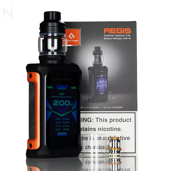 GeekVape Aegis X 200W Zeus Starter Kit - Green Black - Image 2