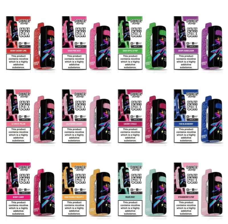 Dinner Lady Galax 60K Disposable - Berry Candy, Berry Cherry Lime