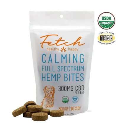 Extract Labs Organic Fetch Calming Hemp Bites | CBD for Dogs
