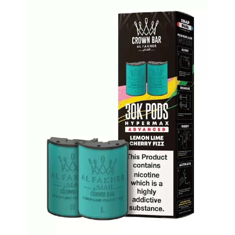 Al Fakher 30k Hypermax Prefilled Pods Lemon Lime Cherry Fizz - Strength#20mg