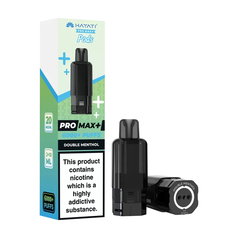 Double Menthol Hayati Pro Max+ Refill Pack - 20mg - Vape Product