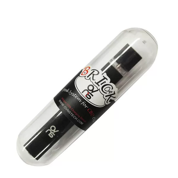 OVNS Brick Vape Pod System Kit 250mAh & 0.5ML - Black - Image 2