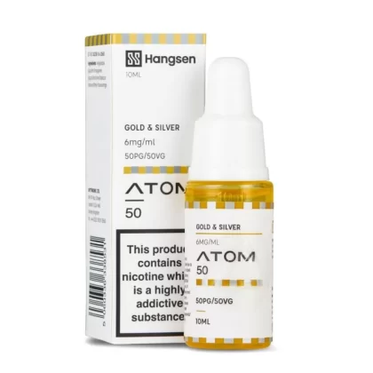 Gold & Silver E-Liquid Atom 50 Series by Hangsen (10ml) - 12mg