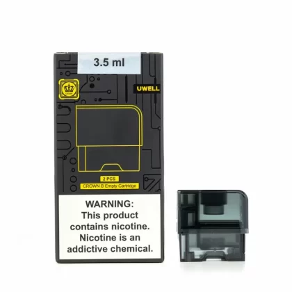 Uwell Crown B Empty Cartridge – 3.5mL, Adjustable Airflow