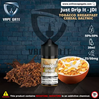 Tobacco Breakfast Cereal Saltnic 30ml by Just Drip It JDI - 25 mg / 30 ml