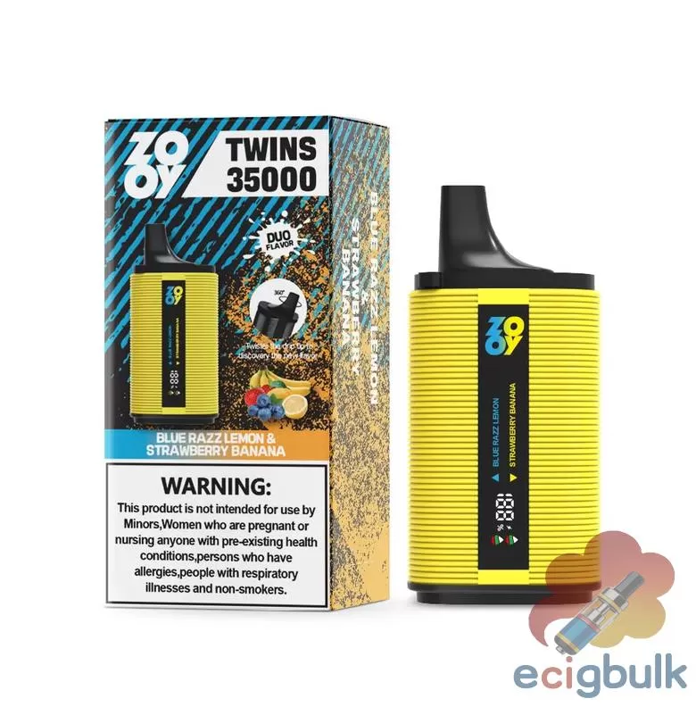 Zooy Twins 35000 Disposable Vape – Dual Flavor, 35,000 Puffs - Image 2