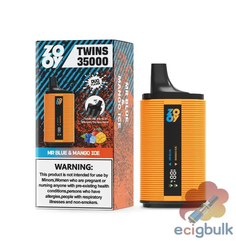 Zooy Twins 35000 Disposable Vape – Dual Flavor, 35,000 Puffs - Image 3