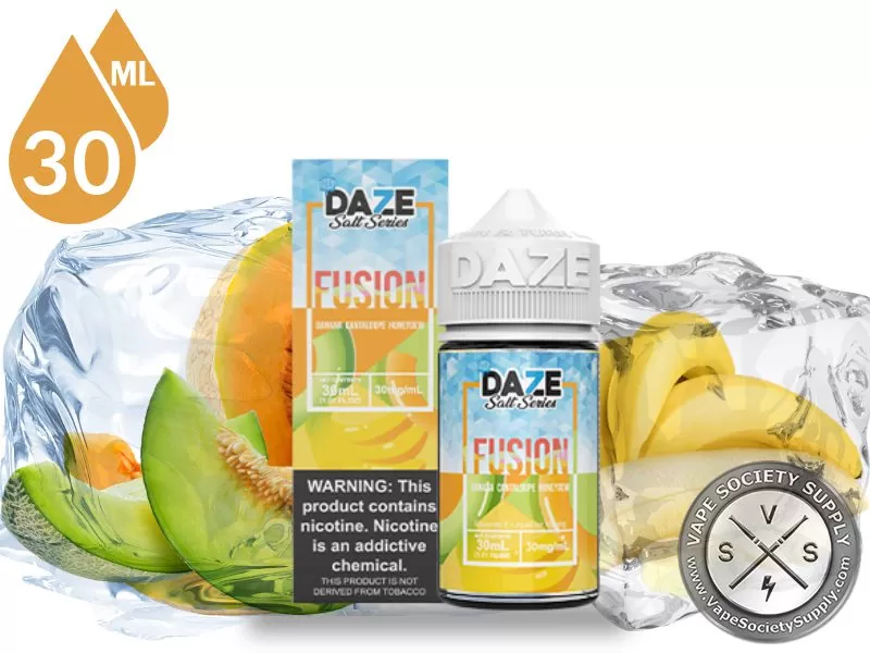 Banana Cantaloupe Honeydew Iced 7 Daze Fusion Salt 30ml - Vape Product, Vape Product