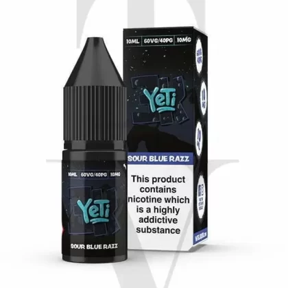 YETI 3K SOUR BLUE RAZZ NIC SALT E-LIQUID - Nicotine Strength#10MG (1%)>20MG (2%)