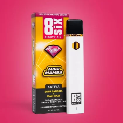 Eighty Six Maui Mamba THCA Liquid Diamonds 2G Disposable (Sour