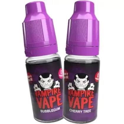 Vampire Vape 10ml 18mg - Flavour#All Day Grape>Applelicious>Arctic Fruit>Attraction>Banana>Banoffee Pie>Bat Juice>Berry Menthol>Black Ice>Black Jack>Blackcurrant>Blood Sukka>Bubblegum>Carame (D18130)