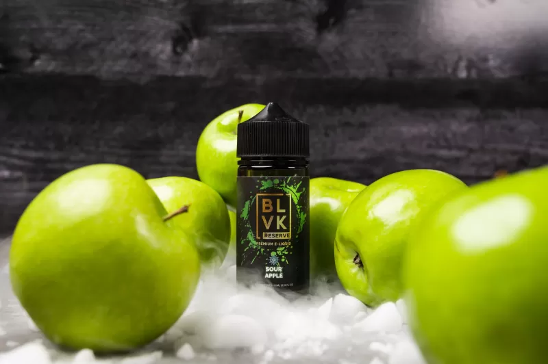 SOUR APPLE – BLVK RESERVE – 100ML – 3MG - Vape Product - Image 2