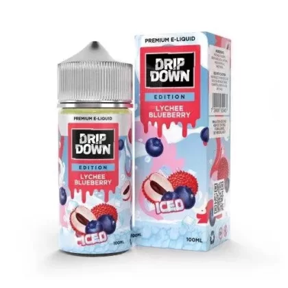 DRIP DOWN EDITION LYCHEE BLUEBERRY ICE FREE BASE 100ML