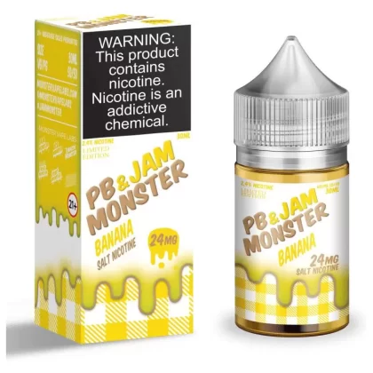PB & Jam Monster Salt Nic Premium E-Liquid 30ml - Banana / 48mg