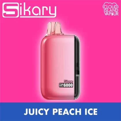 SIKARY S6000 Disposable Vape – Juicy Peach Ice