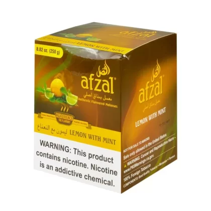 Afzal Lemon with Mint Hookah Shisha - Size#250g (8798F3)