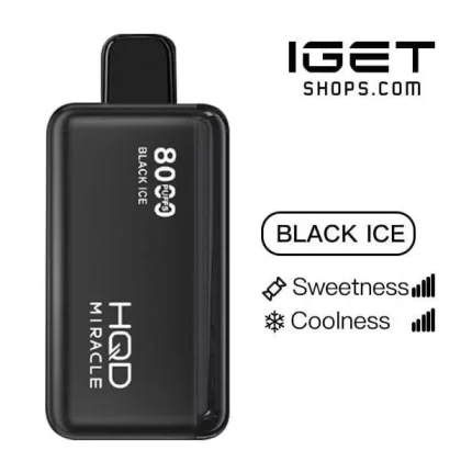 HQD Miracle 8000 – Black Ice - Ozvapeone (3B51D0)