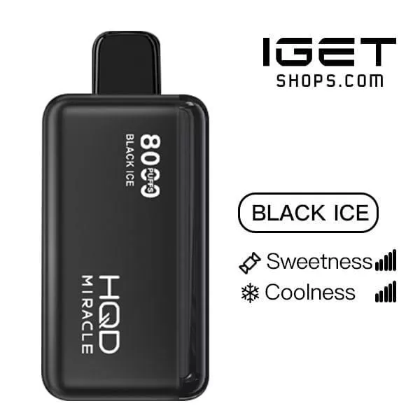 HQD Miracle 8000 – Black Ice - Ozvapeone (3B51D0)