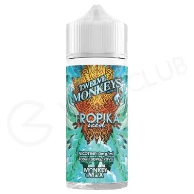Tropika Iced Shortfill E-Liquid by Twelve Monkeys 100ml - Ecigpremium