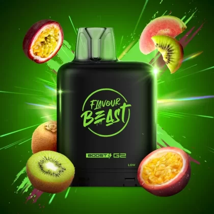 Level X G2 Kewl Kiwi Passionfruit Boost Flavour Beast Pods