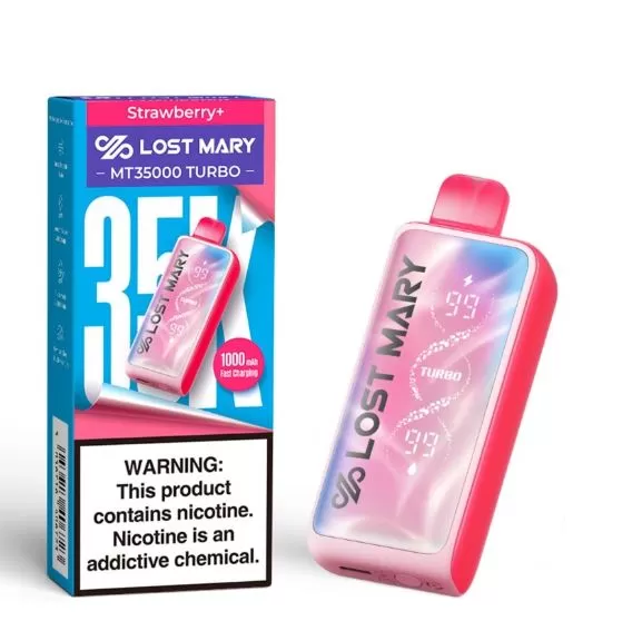 Lost Mary MT35000 Turbo Rechargeable Disposable Vape (35,000 Puffs) - 50 mg / Mango Peach Watermelon - Image 3