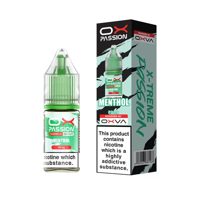 Menthol 10ml Nic Salt E-Liquid by OXVA Ox Passion - 5mg - Low Strength