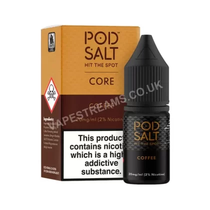 Coffee Nicotine Salt E-Liquid By Pod Salt Core Range - Vapestreams Co