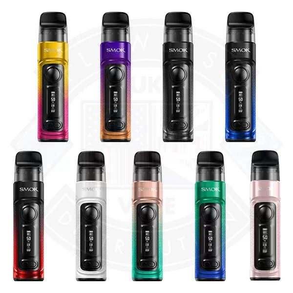 Smok RPM C Kit - Color#Transparent Blue>Matte White>Green Blue>Transparent Red>Transparent Black