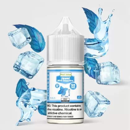 Jewel Mint Sapphire SALT – Pod Juice – 30mL | Cool Mint Salt