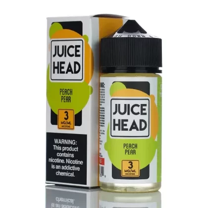 Juice Head E-Liquid - Peach Pear - 100ml - 3mg