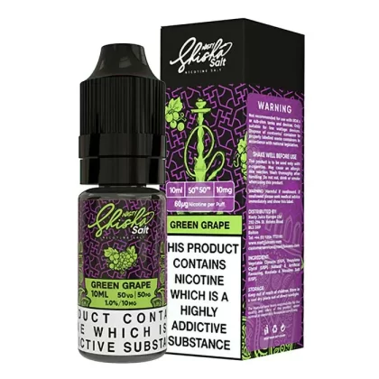 Nasty Shisha Salt Green Grape Nic Salt Vape Juice - Strength#20mg