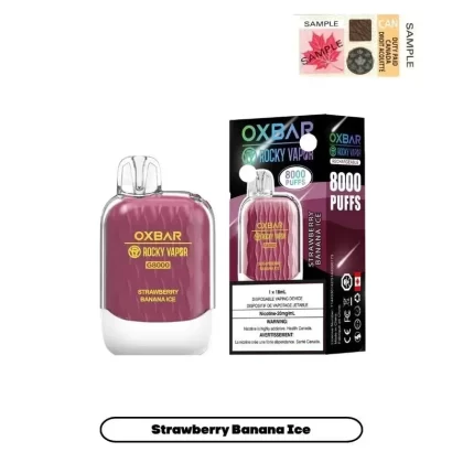 OX BAR 8000 – STRAWBERRY BANANA ICE