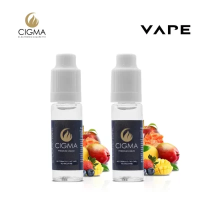 Cigma e-Liquid – Tutti Fruit 0mg 10ml Bottle x 2 Pack | Cigee