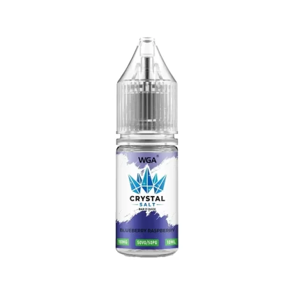 WGA Crystal Blueberry Raspberry Saltnic Vape Juice - 10 Pack - 20mg
