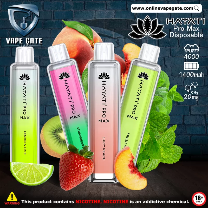 Hayati Pro Max Disposable Vape (4,000 Puffs) - Blue Sour Raspberry / 20 mg