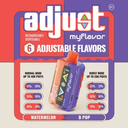 adjust myflavor 40K Disposable Device - 40000 Puffs - Triple Berry Grape