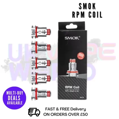 SMOK RPM Replacement Coils [Pack Of 5] – ONLY £8.99