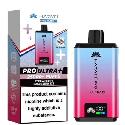 Hayati Pro Ultra Plus 25000+ Strawberry Raspberry Ice